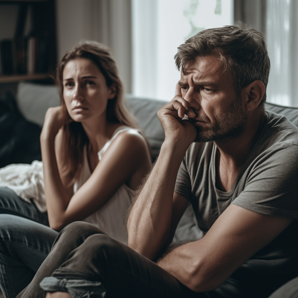 couple sweating because they didn't get ac maintenance