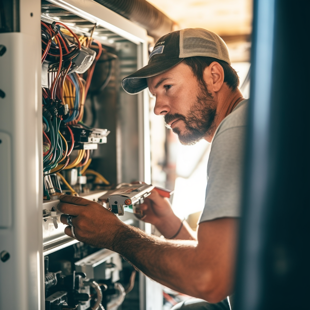 HVAC repair technician